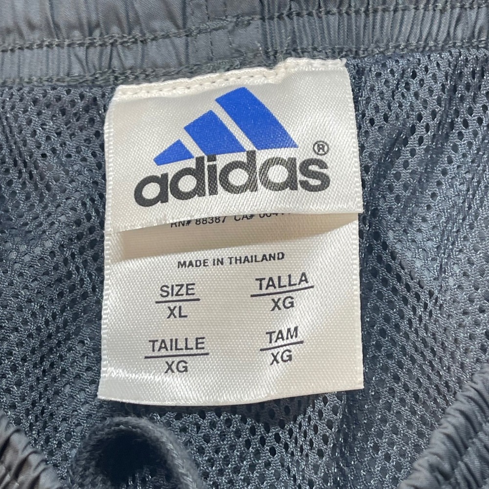 Adidas ClimaShell Wind Pants Mens XL Gray Black Stripe Track Athletic Joggers - Picture 3 of 12
